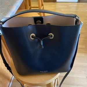 Kate Spade black Large Eva Bucket purse